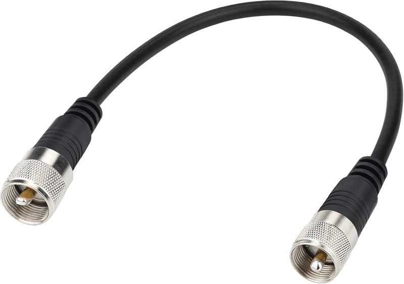 Ullnosoo RG8x Jumper Cable, 1ft CB Radio Antenna Coax Cable UHF PL259 Male to Male Low Loss CB 50 Ohm for HAM Radio, Antenna Analyzer, Dummy Load, SWR Meter - Image 1